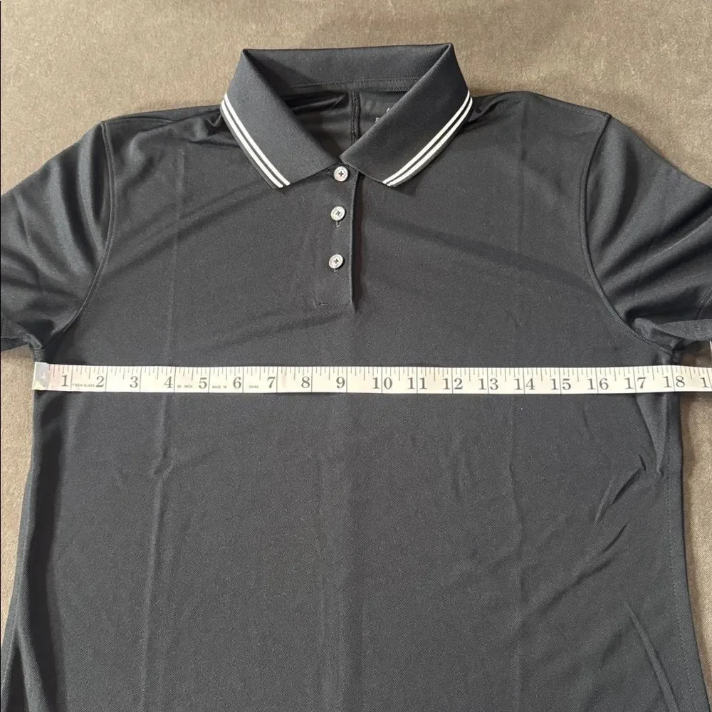 Nike Women’s Black Golf Polo Shirt Dri-Fit Short Sleeve Standard Fit MEDIUM NWT